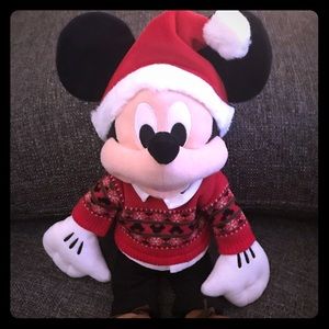 Plush Christmas Mickey Mouse